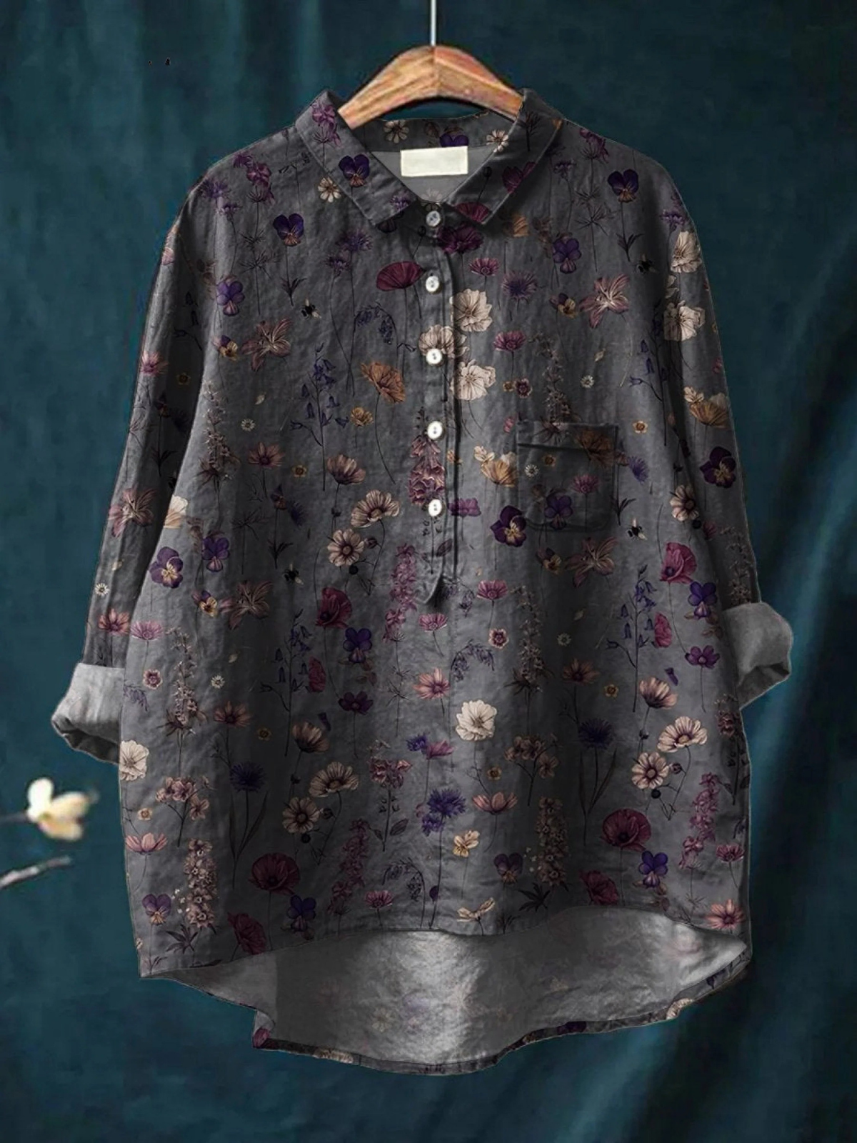 Florence | Women's Floral Art Print Casual Shirt